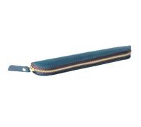 Retro fatto a mano in vera pelle con cerniera portapenne mini portapenne per una penna guaina protettiva copertura forniture da viaggio regalo, Blu