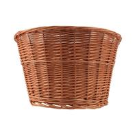 Rétro Fatto a Mano Vimini Cestino Anteriore Con Pelle Cinghie