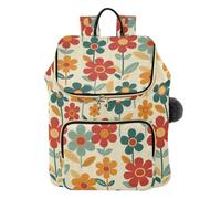 Retro Fiori Rosso Progettato Delle Donne Zaino Borsa Moda Impermeabile Zaino Borse a Spalla per lo Shopping Sport Viaggi bolsa de para mujer