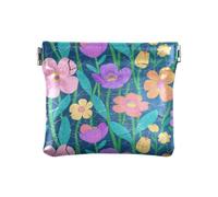 Retrò Fiori Rotti Decorazione Moderna Delle Donne di Modo DELL'UNITÀ di elaborazione Borsa Della Moneta di Cuoio Decorativo