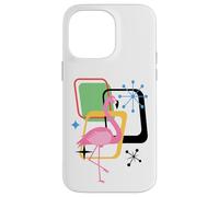 Retro Flamingo Midcentury Mid Century Summer Decor Custodia per iPhone 14 Pro Max