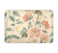 Retro Flowers Extra Large Riutilizzabile Baby Bed Pad Impermeabile Lavabile Pad per Letto Traspirante Culla Materasso per Neonato 132,1 cm L x 86,4 cm W