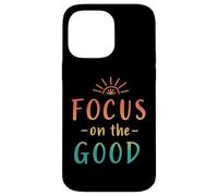Retro Focus sulle buone vibrazioni positive Custodia per iPhone 14 Pro Max