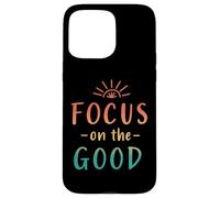 Retro Focus sulle buone vibrazioni positive Custodia per iPhone 15 Pro Max