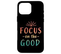 Retro Focus sulle buone vibrazioni positive Custodia per iPhone 16 Pro Max