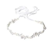 Retro foglie a forma di cerchietto per capelli da sposa con perla artificiale fermacapelli accessori per da donna