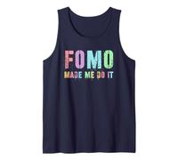 Retro FOMO MADE ME DO IT Papà Humor Viaggio Società Divertente Detto Canotta