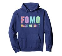 Retro FOMO MADE ME DO IT Papà Humor Viaggio Società Divertente Detto Felpa con Cappuccio