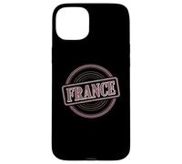 Retro Francia, francobollo I Love Paris Lover Patriotic French Sign Custodia per iPhone 15 Plus