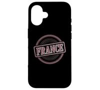 Retro Francia, francobollo I Love Paris Lover Patriotic French Sign Custodia per iPhone 16