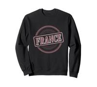 Retro Francia, Francobollo I Love Paris Lover Patriotic French Sign Felpa