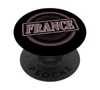 Retro Francia, francobollo I Love Paris Lover Patriotic French Sign PopSockets PopGrip Adesivo