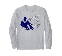 Retro Freedom Fighter per Un Pattinatore di Vita Libera Maglia a Manica