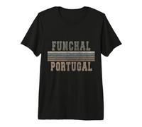 Retro Funchal Portogallo Maglietta Premium