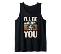 Retro Funny Dog Citazioni I'll Be Watching You Canotta