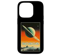Retro Future American Space Program Inspired SciFi Graphic Custodia per iPhone 14 Pro
