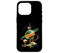 Retro Future American Space Program Inspired SciFi Graphic Custodia per iPhone 16 Pro