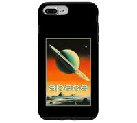 Retro Future American Space Program Inspired SciFi Graphic Custodia per iPhone 7 Plus/8 Plus