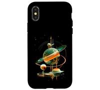 Retro Future American Space Program Inspired SciFi Graphic Custodia per iPhone X/XS