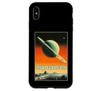 Retro Future American Space Program Inspired SciFi Graphic Custodia per iPhone XS Max