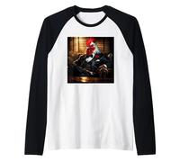 Retro Gallo Mafia per Uomini Donne Bambini Ragazzi Ragazze Meme Stuff Maglia con Maniche Raglan