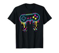 Retro Game Controller Vaporwave Glitch Art 90s Gaming Maglietta