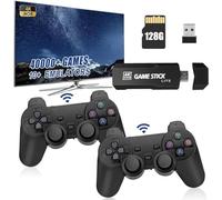 Retro Game Stick, Retro Game Console 128G, Retro Gaming Console, Wireless Retro Game Stick, Plug and Play Video Game Stick Built in Game (128G)