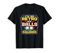 Retro Gamer Pixel Arcade 8 Bit Umorismo di Gioco Maglietta