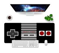 Retro Gaming Controller Gaming Mouse Pad Nero Grande Mouse Pad Ufficio Scrivania Accessori XL Scrivania Mat 80 x 30 x 0,3 cm Large Desk Pad Tastiera Pad (Retro Gaming Controller)