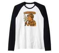 Retro Generation X GenX - Bevanda Umoristica Divertente da Hose Survivor Maglia con Maniche Raglan
