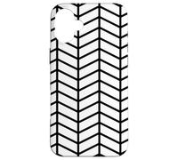 Retro Geometric Minimalist Monochrome White Black 60s Scandi Custodia per iPhone 16 Plus