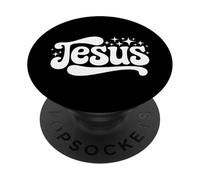 Retro Gesù Cristiano Ragazza Religiosa Fede Ministro Sacerdote PopSockets PopGrip Adesivo