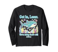 Retro Get in Loser Were Doing Gods Will Bibbia Studio Verso Maglia a Manica