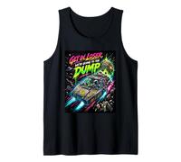 Retro Get in Perdente Spazio Trash Man Crew Sci Fi Amante Umorismo Canotta