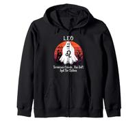 Retro Ghost Zodiac Sign Leo Halloween Costume Felpa con Cappuccio