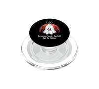 Retro Ghost Zodiac Sign Leo Halloween Costume PopSockets PopGrip per MagSafe