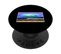 Retro giapponese Bullet Train Mt Fuji Rail Shinkansen Giappone PopSockets PopGrip Adesivo