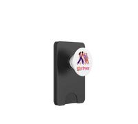 Retro Girl Power Pink Diverse Donne Inclusione Groovy 70s PopSockets PopWallet per MagSafe