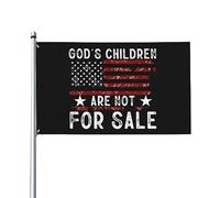 Retro God's Children AreFor Sale Bandiera della casa di Ameria, bandiera 3x5 piedi singolo lato esterno, colori vivaci striscioni anti-sbiadimento decorazione esterna del cortile