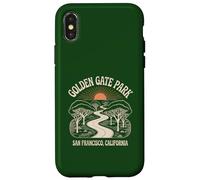Retro Golden Gate Park San Francisco Haight Street Tramonto Custodia per iPhone X/XS