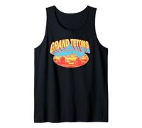 Retro Grand Tetons National Park Vintage Style 80s Canotta