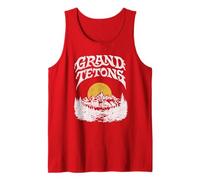 Retro Grand Tetons National Park Vintage Style 80s Canotta