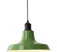 Retro Green Enamel Pendant Vintage Metal Loft Bar Hanging Chandelier Lighting Hight Adjustable Ceiling Light Kitchen Island Dining Rooms Suspens Wire Lights