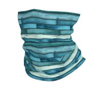 Retro Green Wood Grain Print 26X30Cm Unisex Protezione del Viso Lavabile Headwrap per Pesca attività Campeggio