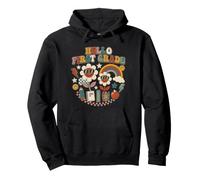 Retro Groovy Anni '70 Stile Vintage Hello First Grade Felpa con Cappuccio