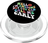 Retro Groovy Ciao sono fantastico ma puoi chiamarmi Carly PopSockets PopGrip per MagSafe