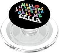 Retro Groovy Ciao sono fantastico ma puoi chiamarmi Celia PopSockets PopGrip per MagSafe