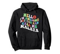 Retro Groovy Ciao, sono fantastico, ma puoi chiamarmi Malesia Felpa con Cappuccio