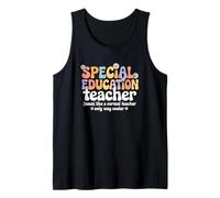 Retro Groovy Educazione Speciale Insegnante Inclusione Scuola Canotta