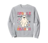 Retro Groovy Halloween Carino Fantasma Spooky Stagione Felpa